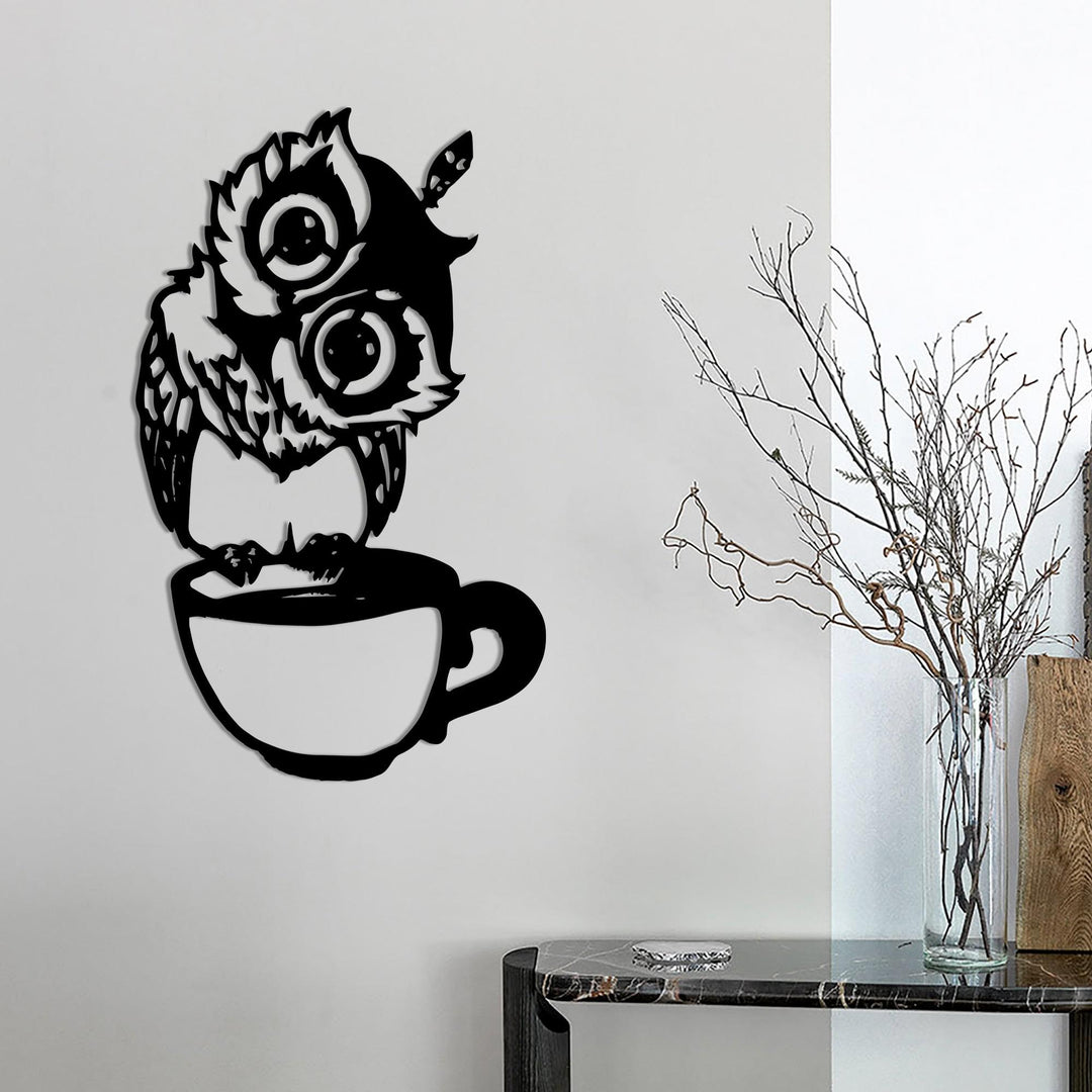 Дерев'яна картина "Coffe Owl"