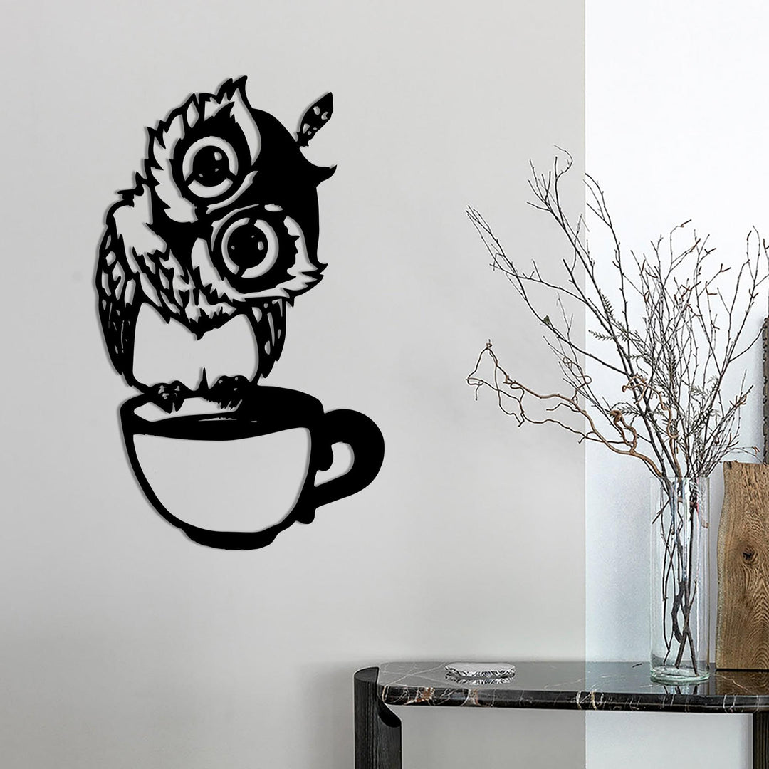 Дерев'яна картина "Coffe Owl" (80x49 см)