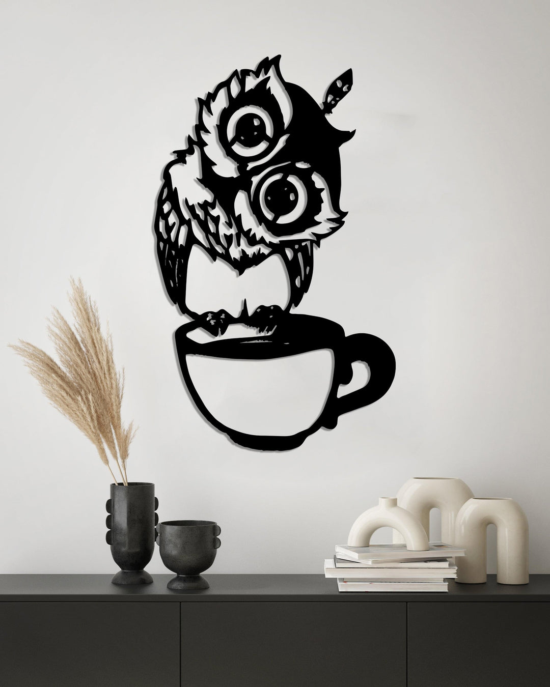 Дерев'яна картина "Coffe Owl" (80x49 см)