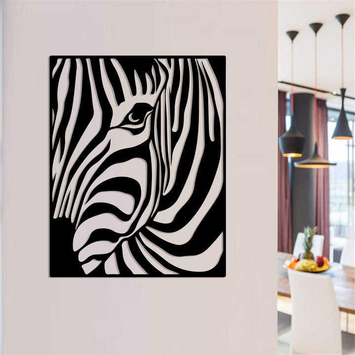 Дерев'яна картина "Mysterious Zebra"