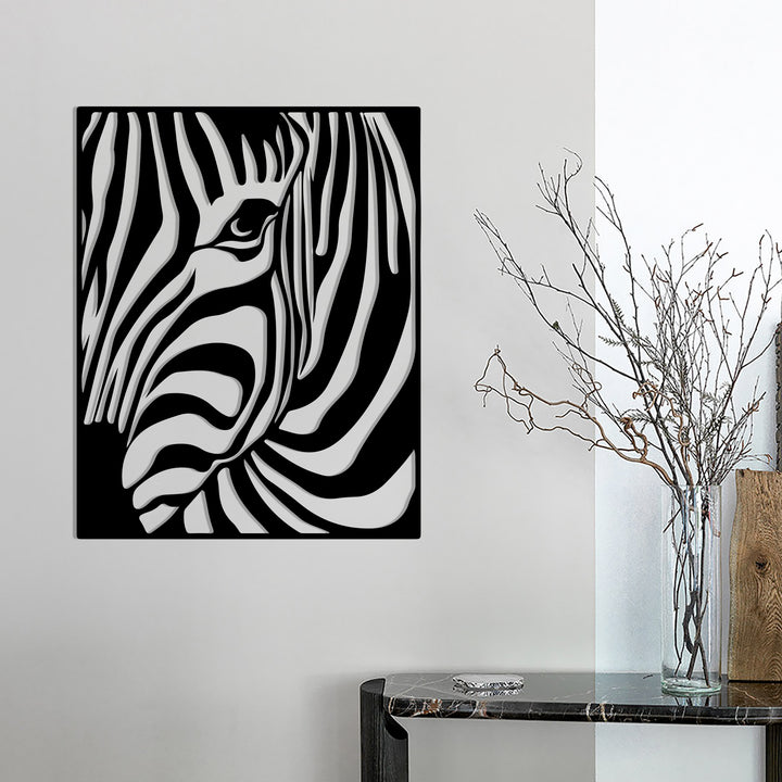 Дерев'яна картина "Mysterious Zebra"