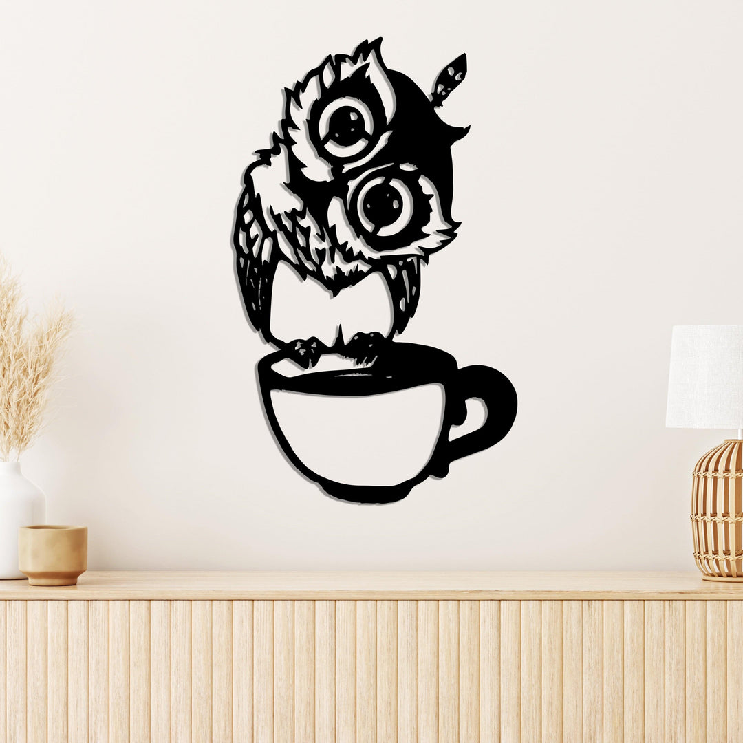 Дерев'яна картина "Coffe Owl"