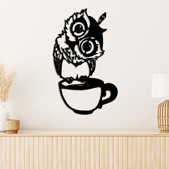 Дерев'яна картина "Coffe Owl" (80x49 см)