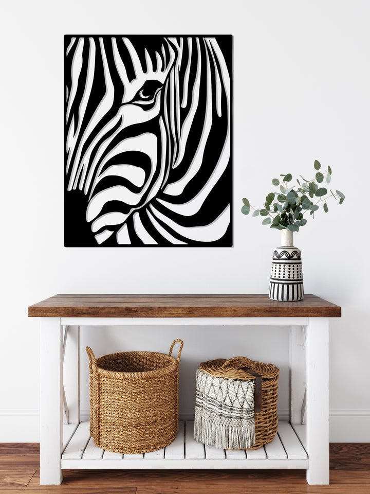 Дерев'яна картина "Mysterious Zebra"