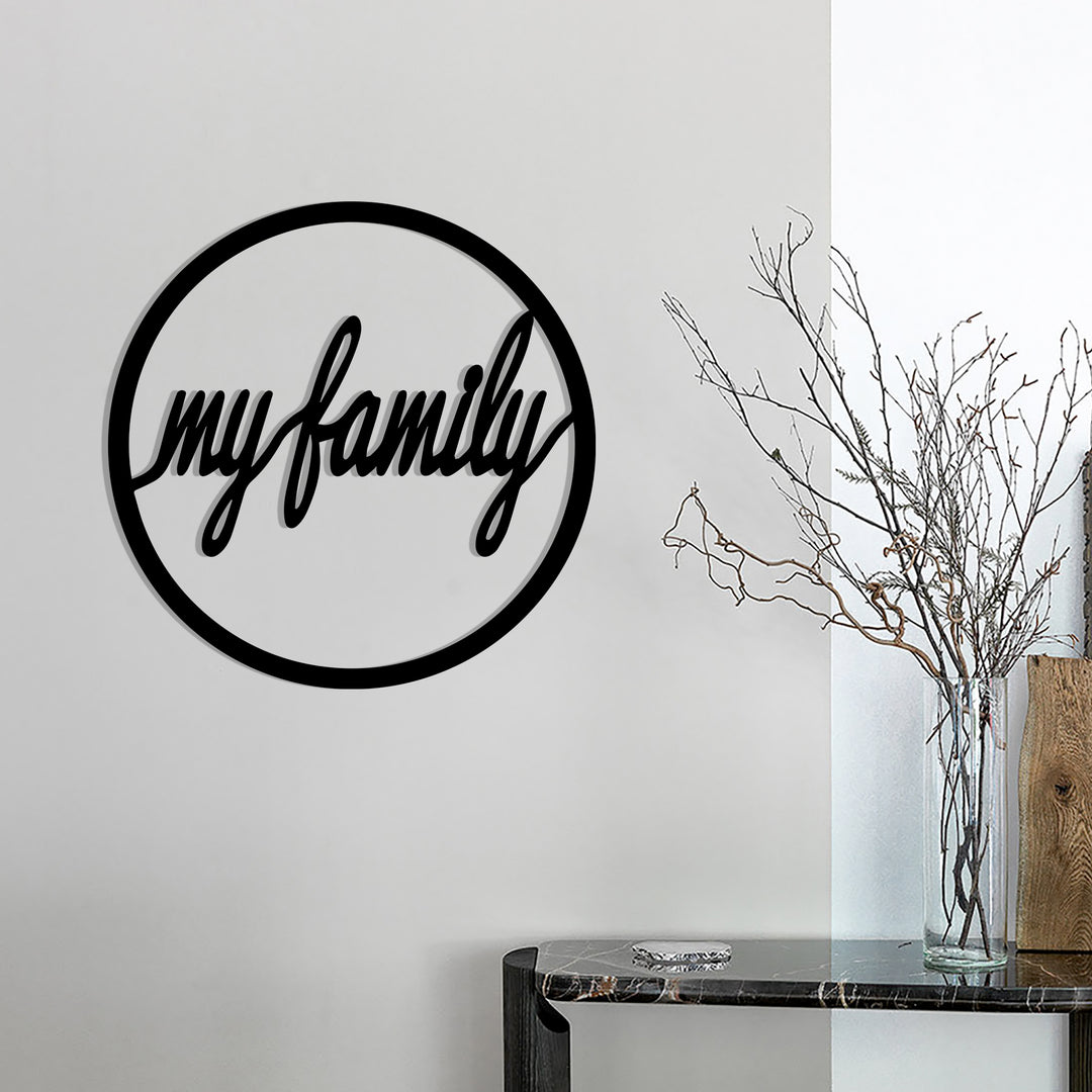 Дерев'яна картина "My Family"